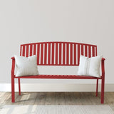 Outdoor Bench Weatherproof Aluminum Patio Garden Bench - Photo 1