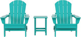 Costaelm 3 piece Patio Set, Outdoor Modern Adirondack Table and Chairs - Photo 1