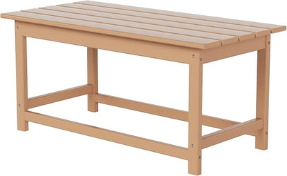 WO WESTIN OUTDOOR HDPE Laguna Outdoor Poly Adirondack Coffee Table, Teak