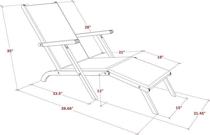 East West Furniture BSLCDNA Salinas Patio Chair Lounge - Outdoor Acacia Wood Sunlounger Chair for Poolside, Deck, Lawn, 59x21x35 Inch, Natural Oil