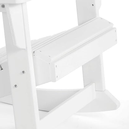 WO WESTIN OUTDOOR HDPE Laguna Outdoor Rocking Poly Adirondack Chair (Set of 2), White