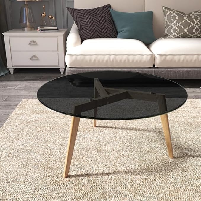 Royalty 42" Inch Round Tempered Glass Table Top – Clear Table Top Glass – Useful for Replacement, Tabletop Protector - Photo 5