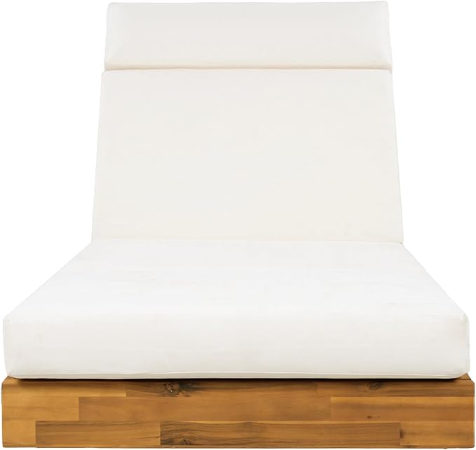 Christopher Knight Home Maril Acacia Wood Chaise Lounge Chair Outdoor, Adjustable Backrest Sun Lounger Recliner - Photo 7