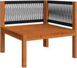 10 Piece Acacia Wood Garden Lounge Set with Weather-Resistant Cushions, Modular Outdoor Patio Furniture for 9 People - Photo 6