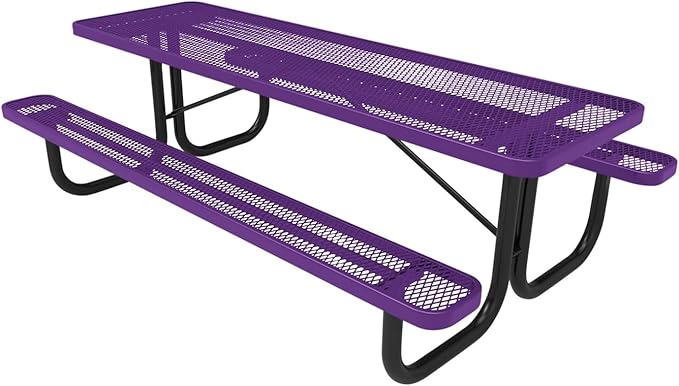 COATEDOUTDOORFURNITURE Heavy-Duty Portable Outdoor Picnic Table - Photo 1