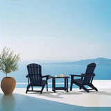 Plawdlik Folding Adirondack Chair, SGS Tested, Wooden Textured with Cup Holder - Photo 2