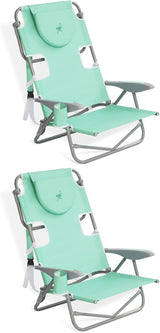 Ostrich Lightweight Portable Outdoor On Your Back Folding Chair for Relaxing with 5 Seat Adjustment Backpack Straps and - Photo 1