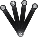 Glider Bearing Arm Bracket Replacement, 4Pcs Balck, 9.9 Inch Length & 7.5 Inch Hole Center - Photo 1