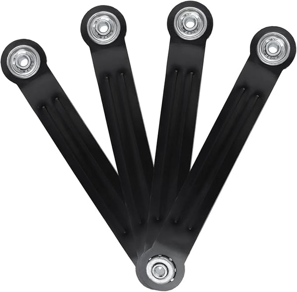 Glider Bearing Arm Bracket Replacement, 4Pcs Balck, 9.9 Inch Length & 7.5 Inch Hole Center - Photo 1