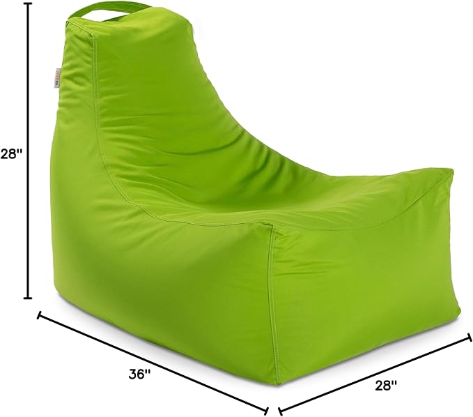Jaxx Juniper Outdoor Bean Bag Patio Chair & Poolside Lounge, Lime Green