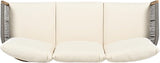 Christopher Knight Home Havets 77"W Outdoor 3 Seater Sofa, 6" Thick Cushion Couch, Acacia Wood Bench Sofa - Photo 9