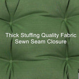 QILLOWAY Outdoor Patio Wicker Seat Cushions Group Loveseat/Two U-Shape/Two Lumbar Pillows for Patio Furniture - Photo 3