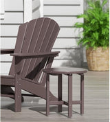 Costaelm Round Outdoor Side Tables, Adirondack Patio Tables for Outside, HDPE Patio End Table Weather Resistant - Photo 2
