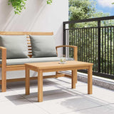 Solid Teak Outdoor Coffee Table 27.56 x 15.75 x 14.17 in Brown Modern Minimalist Patio Side Table Cocktail Accent for - Photo 3