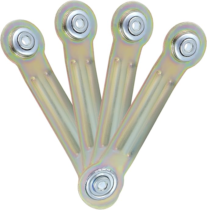 LC LICTOP Glider Bearing Arm Bracket Replacement, 4Pcs Yellow, 6.35 Inch Length & 4.9 Inch Hole Center - Photo 1