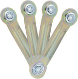 LC LICTOP Glider Bearing Arm Bracket Replacement, 4Pcs Yellow, 6.35 Inch Length & 4.9 Inch Hole Center - Photo 1