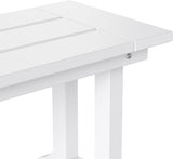 WO WESTIN OUTDOOR HDPE Laguna Trestle 65" Bench,White - Photo 7