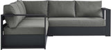 Modway Tahoe Aluminum 3-Piece Outdoor Patio Furniture Gray Charcoal - Photo 3
