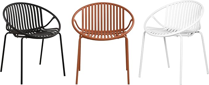 Christopher Knight Home Set of 2 Tita Modern Patio Outdoor Dining Chairs, Stacking Chair, Outside Dinner - Photo 9