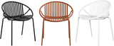 Christopher Knight Home Set of 2 Tita Modern Patio Outdoor Dining Chairs, Stacking Chair, Outside Dinner - Photo 9