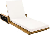 Merax Patio Chaise Lounge with 4-Position Adjustable Backrest - Photo 6