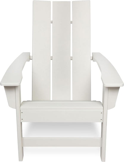 Shine Company Coastal Modern All-Weather Adirondack Chair, White