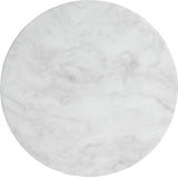 Outdoor Side Table Round Concrete End Table Faux Stone Side Tables Travertine Small Coffee Tables for Indoor Outdoor - Photo 8