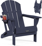 MUCHENGHY Folding Adirondack Chairs, Patio Chairs, Lawn Chairs, Outdoor Chair, Adirondack Chair Plastic, Fire Pit - Photo 1