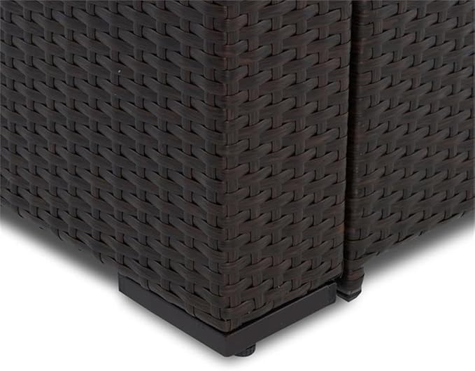 Serta Laguna Brown Resin Wicker Outdoor Patio Furniture Collection, Easy Assembly, Porch or Pool, Weather Resistant - Photo 5