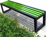 Weather Resistant Outdoor Metal Garden Bench - No Backrest - Photo 1