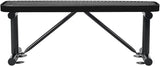 Global Industrial 4'L Heavy Duty Expanded Metal Mesh Flat Bench with Steel Frame, Portable Outdoor Bench - Photo 3
