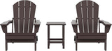 Costaelm 3 piece Patio Set, Outdoor Modern Adirondack Table and Chairs - Photo 1
