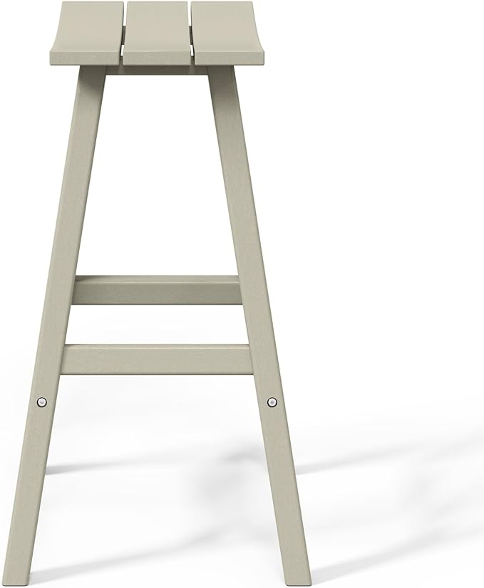 WestinTrends Malibu Malibu 29 Inch High Backless Seat Bar Stools (Set of 3), Sand - Photo 9