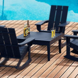 WestinTrends Ashore Outdoor Coffee Table, 32 Inch All Weather Poly Lumber Adirondack Patio Coffee Table Square Low Table - Photo 2