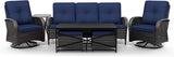 Joyside Wicker Patio Furniture Set, 7 Piece Outdoor Furniture Set with Thickened Cushions, High Back, Deep Seating - Photo 9