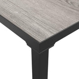 Modern Grey Powder-Coated Steel Garden Coffee Table - Photo 5