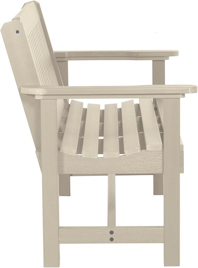 Sequoia Professional CM-BENSQ42-WAE Commercial Grade Exeter 4 Foot Garden Bench, Whitewash - Photo 5