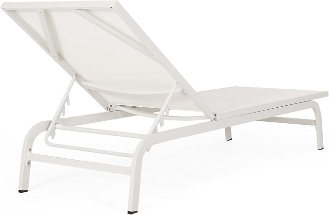 Outdoor Chaise Lounge (Set of 2) (White)