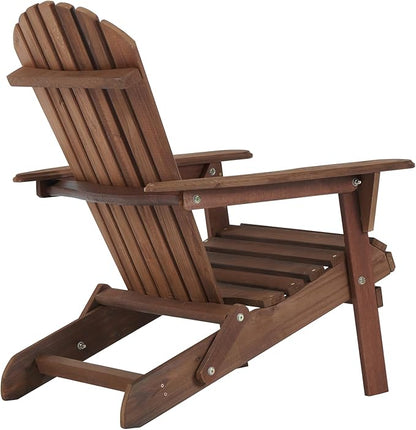 KEVINSPACE Adirondack Chair Folding AdirondackChairs Set of 2 Outdoor Chairs PatioChairs Setof2 Solid Wood Porch ChairsFire for Adult PitChairs Front PorchChairs for Garden Backyard Beach Pool