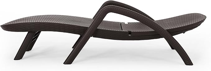 Christopher Knight Home Waverly Wicker Chaise Lounges Set of 2, Wicker Lounge Chair, Deep Seating Lounge Sofa - Photo 5