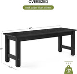 ONBRILL Outdoor Benches Weatherproof, 2-Person Poly Lumber Garden Bench - Photo 3
