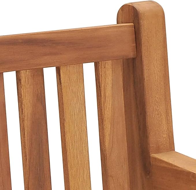 Extra Large Solid Teak Wood Garden Bench, 89.8 Inch Long Rectangular Outdoor Seating for Patio and Garden, Heavy-Duty Weather Resistant Construction with Smooth Finish,