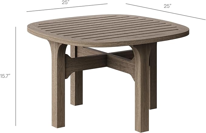 Modway Saratoga Teak Wood Set of 2 Chaise Lounge Chairs and Side Table in Flint Gray - 3-Piece Outdoor Furniture Set - Photo 4
