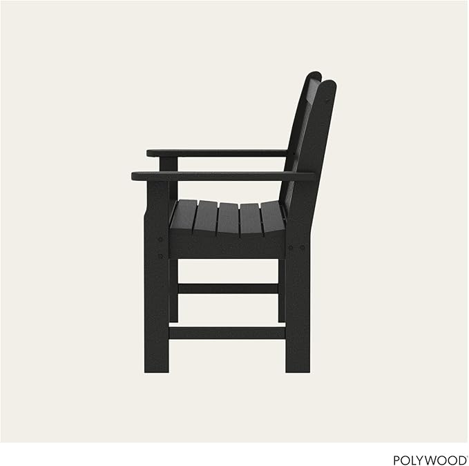 POLYWOOD GNB48BL Vineyard 48" Bench, Black - Photo 6