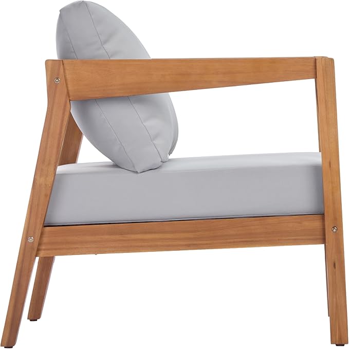 Christopher Knight Home Grice Acacia Wood Lounge Chair Outdoor with Removable Cushion - Photo 8