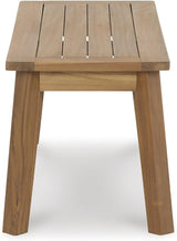 Signature Design by Ashley Janiyah Casual Outdoor Dining Bench, Light Brown - Photo 9