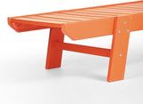 WestinTrends Malibu Poly Reclining Chaise Lounge (Set of 2) Orange - Photo 9