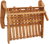 Garden Bench Deck Bench Adirondack Patio Bench with Cushions 49.6" Solid Wood Acacia - Photo 7
