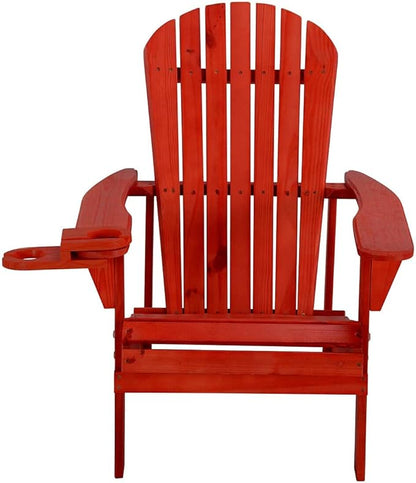 SW2101RD-CH2ET Bistro Set Adirondack Chairs, Red