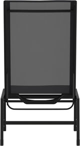 Flash Furniture Brazos Adjustable Chaise Lounge Chair, Outdoor Five-Position Recliner, All Weather, Black/Black - Photo 8